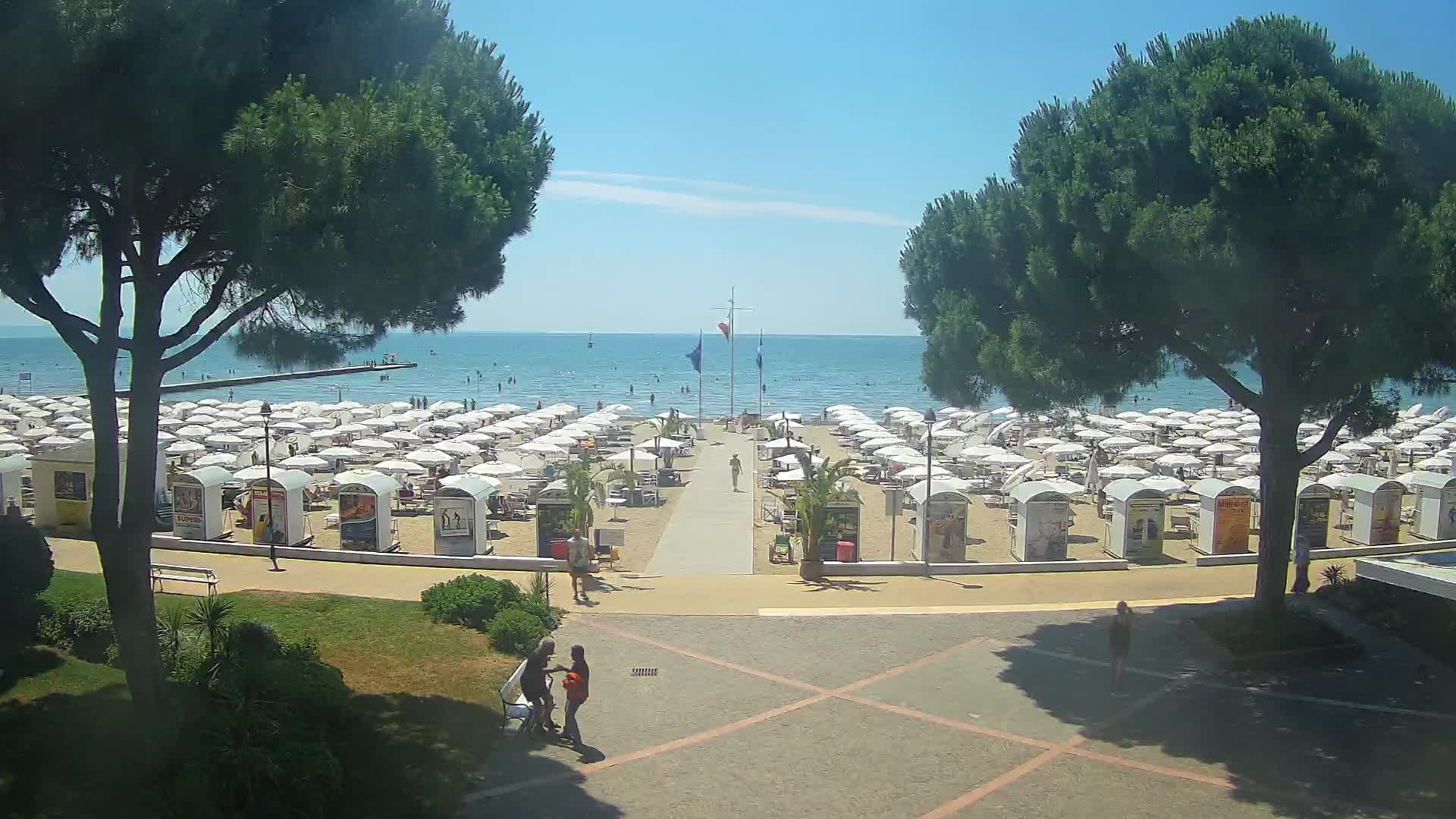 Grado Strand Eingang | Live-Ansicht der Küste