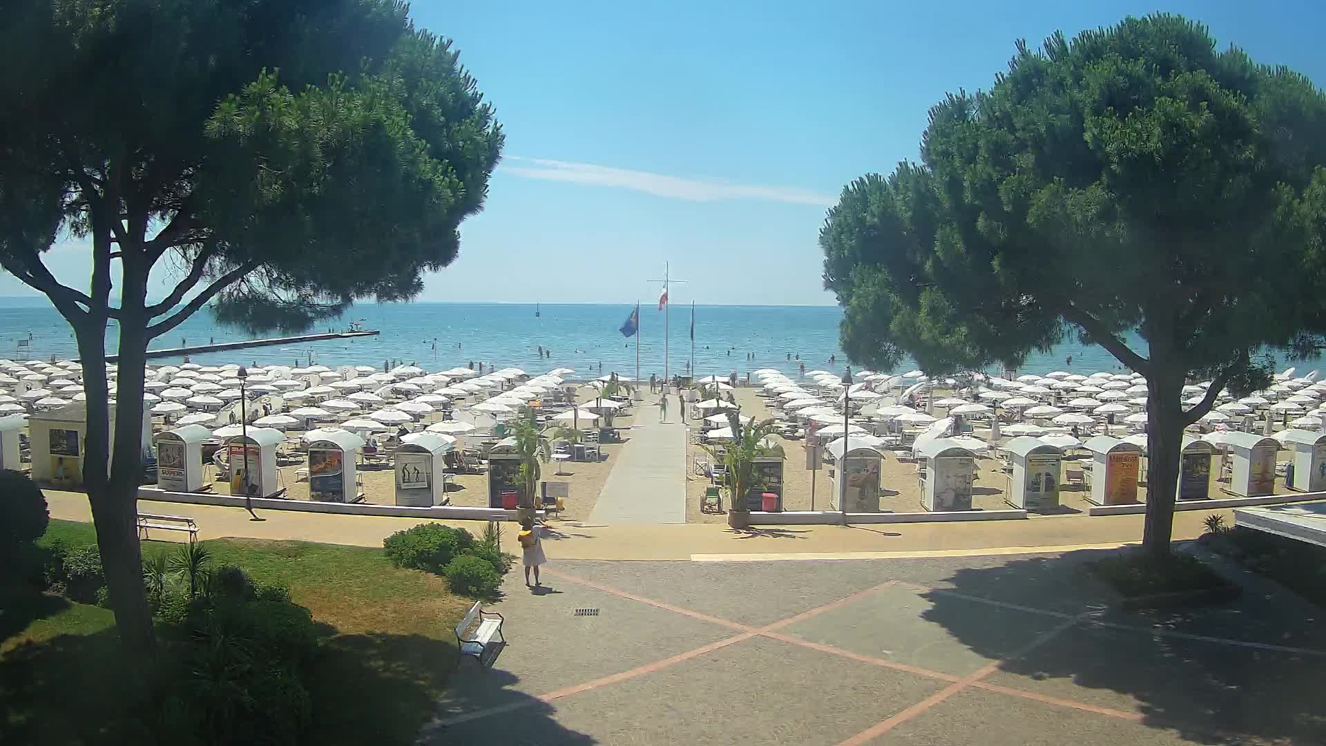Entrée Plage Grado | Vue en Direct sur le Littoral