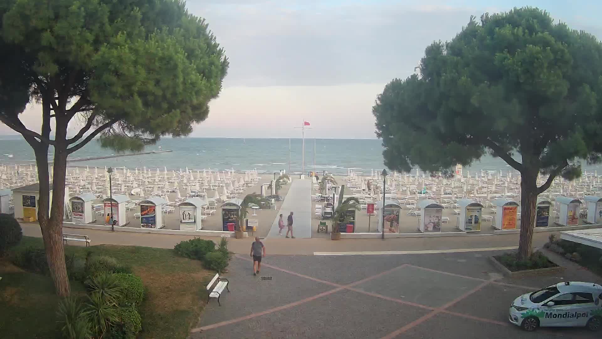 Entrée Plage Grado | Vue en Direct sur le Littoral