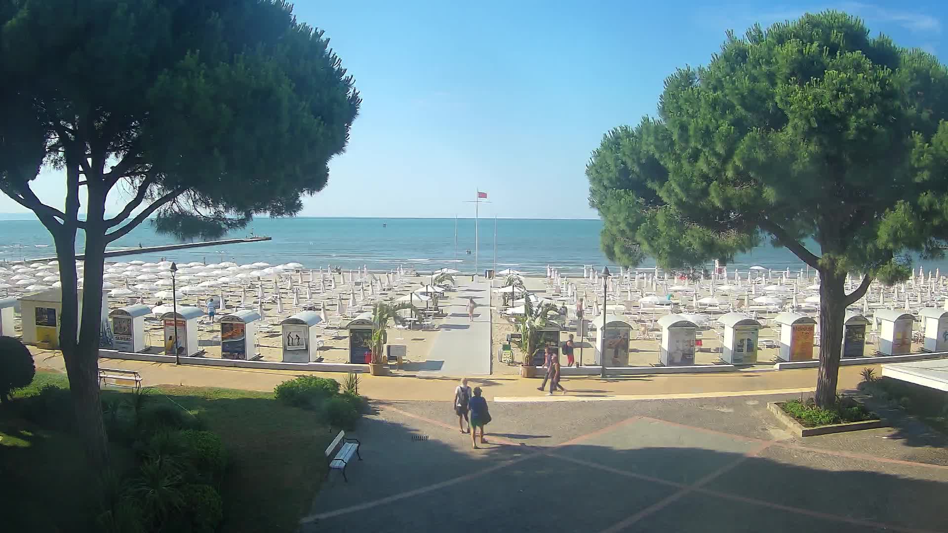 Entrée Plage Grado | Vue en Direct sur le Littoral