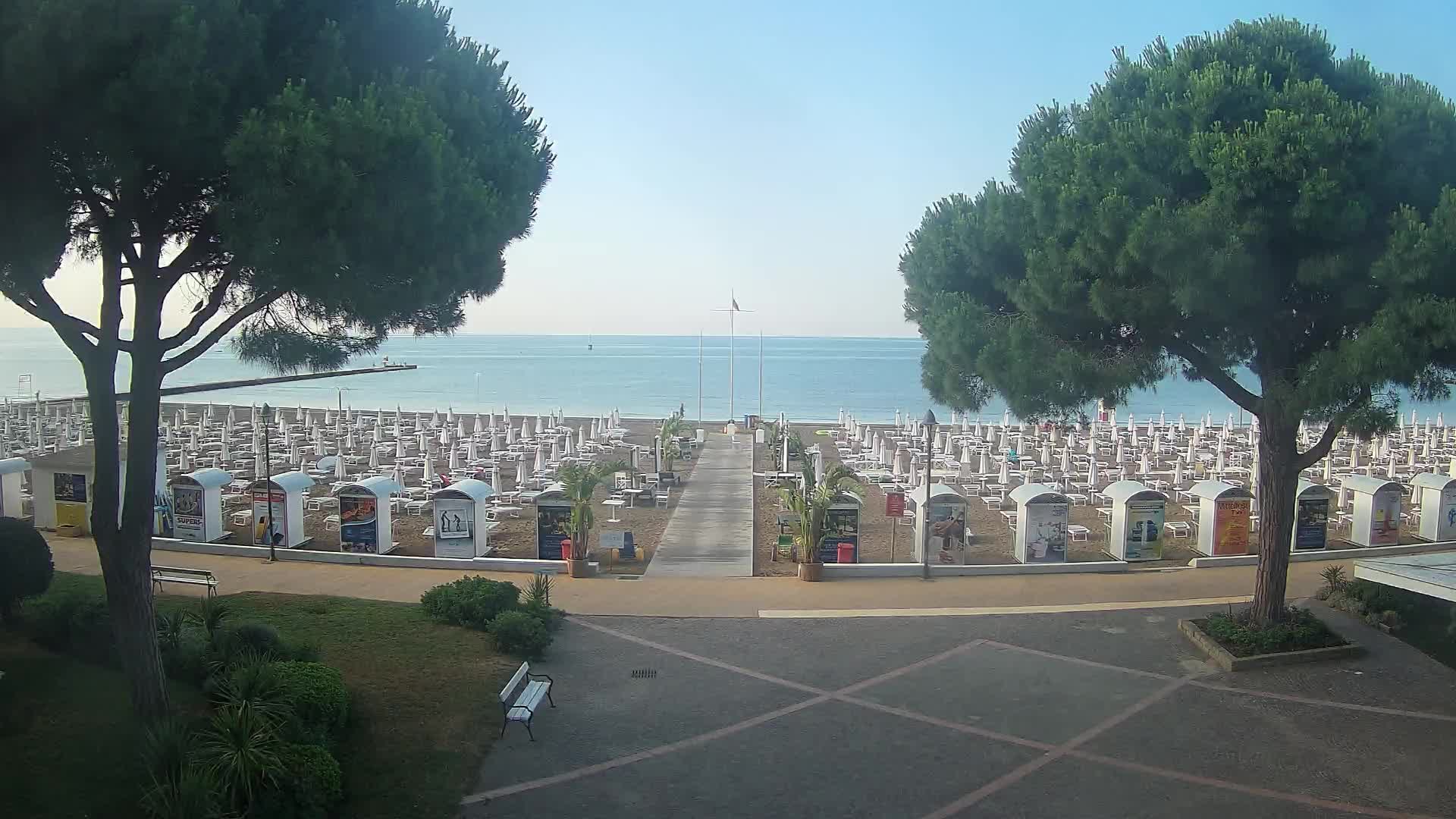 Grado Strand Eingang | Live-Ansicht der Küste