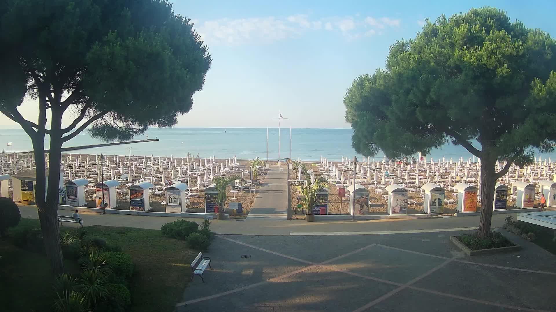 Grado Strand Eingang | Live-Ansicht der Küste