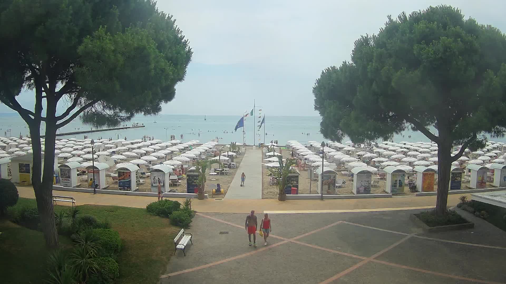 Entrée Plage Grado | Vue en Direct sur le Littoral