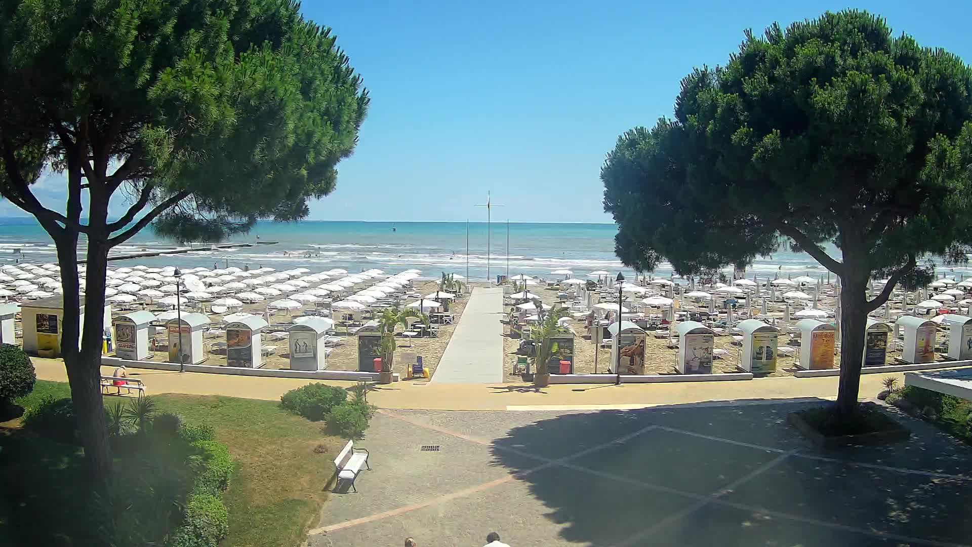 Grado Strand Eingang | Live-Ansicht der Küste