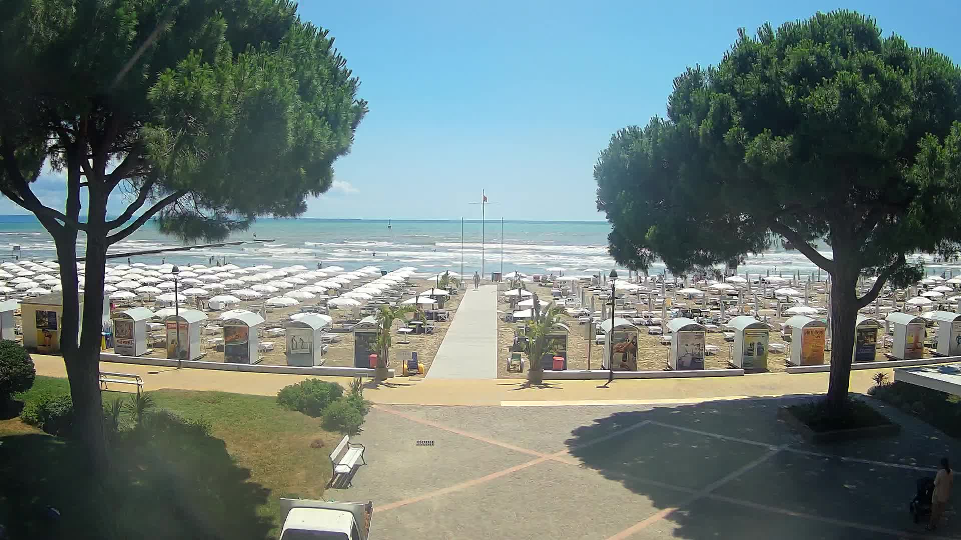 Grado Strand Eingang | Live-Ansicht der Küste