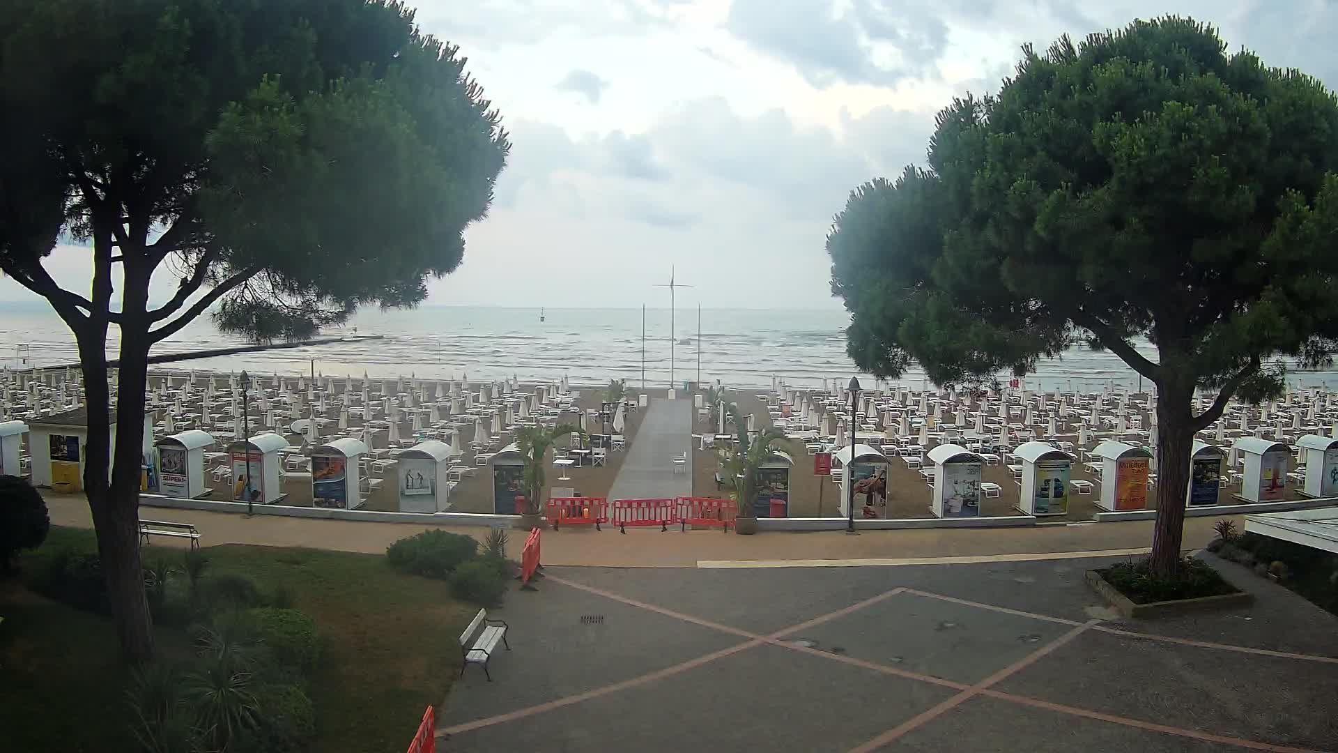 Grado Strand Eingang | Live-Ansicht der Küste