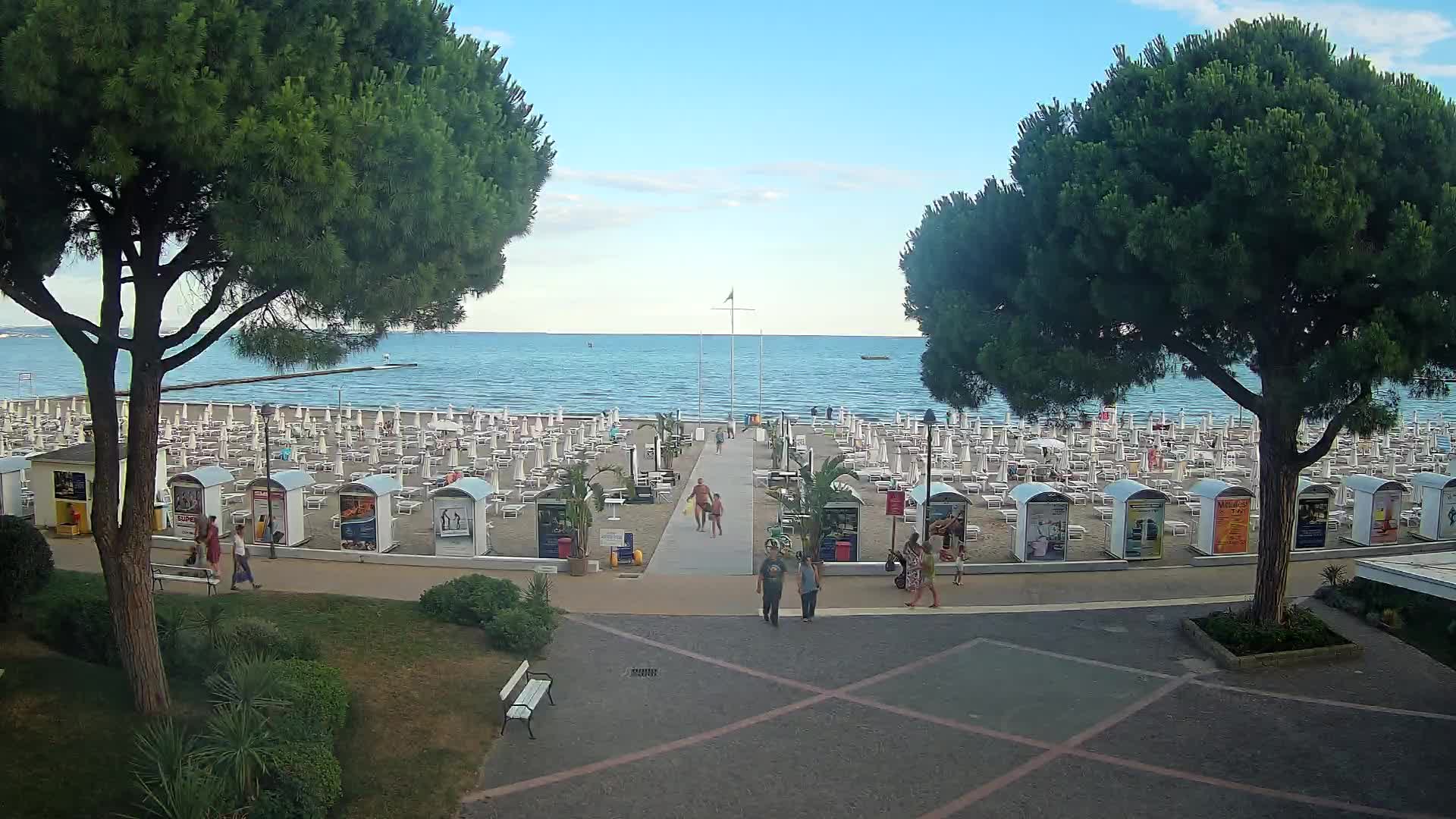 Entrée Plage Grado | Vue en Direct sur le Littoral