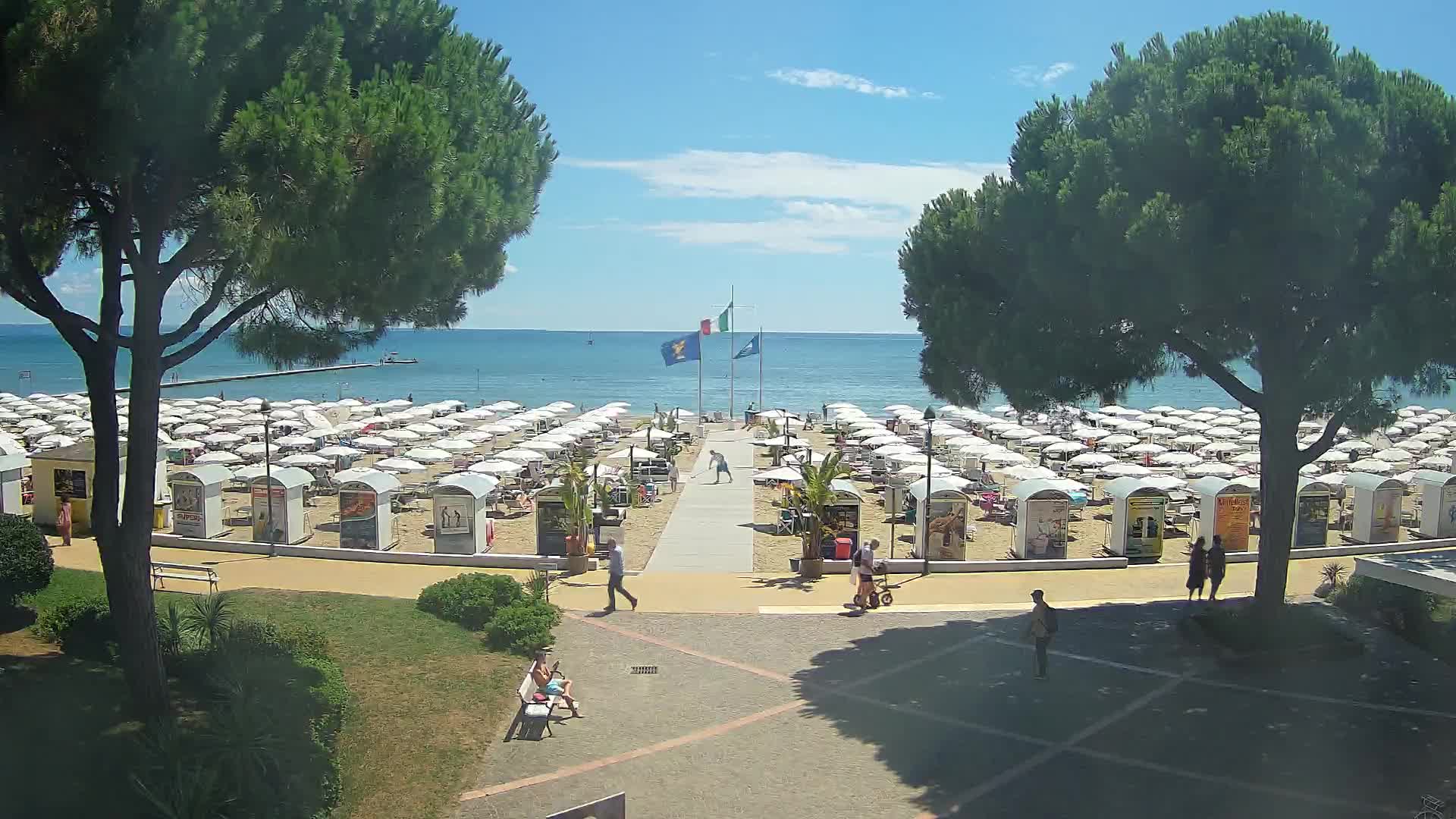 Grado Strand Eingang | Live-Ansicht der Küste
