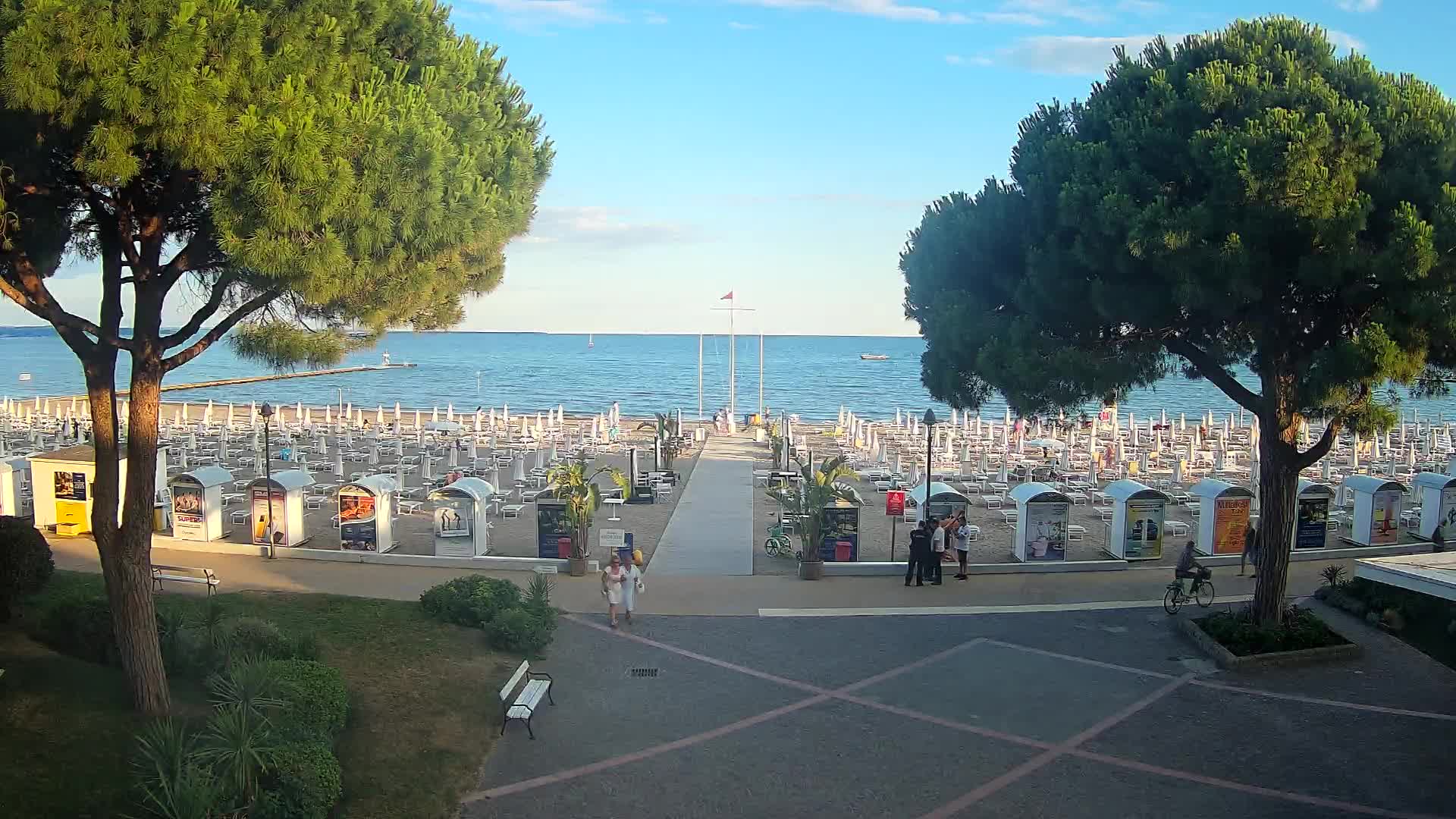 Entrée Plage Grado | Vue en Direct sur le Littoral