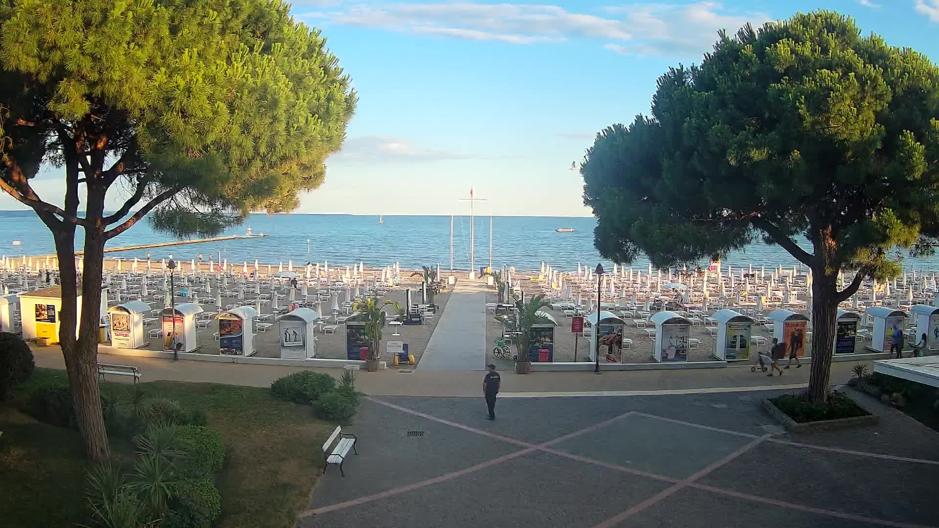 Entrée Plage Grado | Vue en Direct sur le Littoral