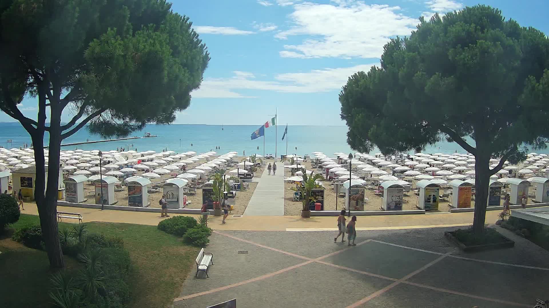 Grado Strand Eingang | Live-Ansicht der Küste