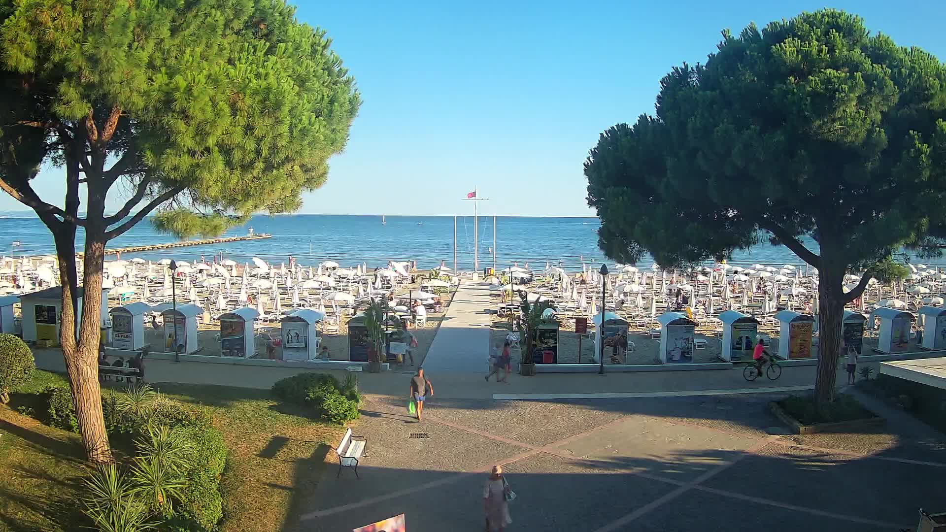 Entrée Plage Grado | Vue en Direct sur le Littoral