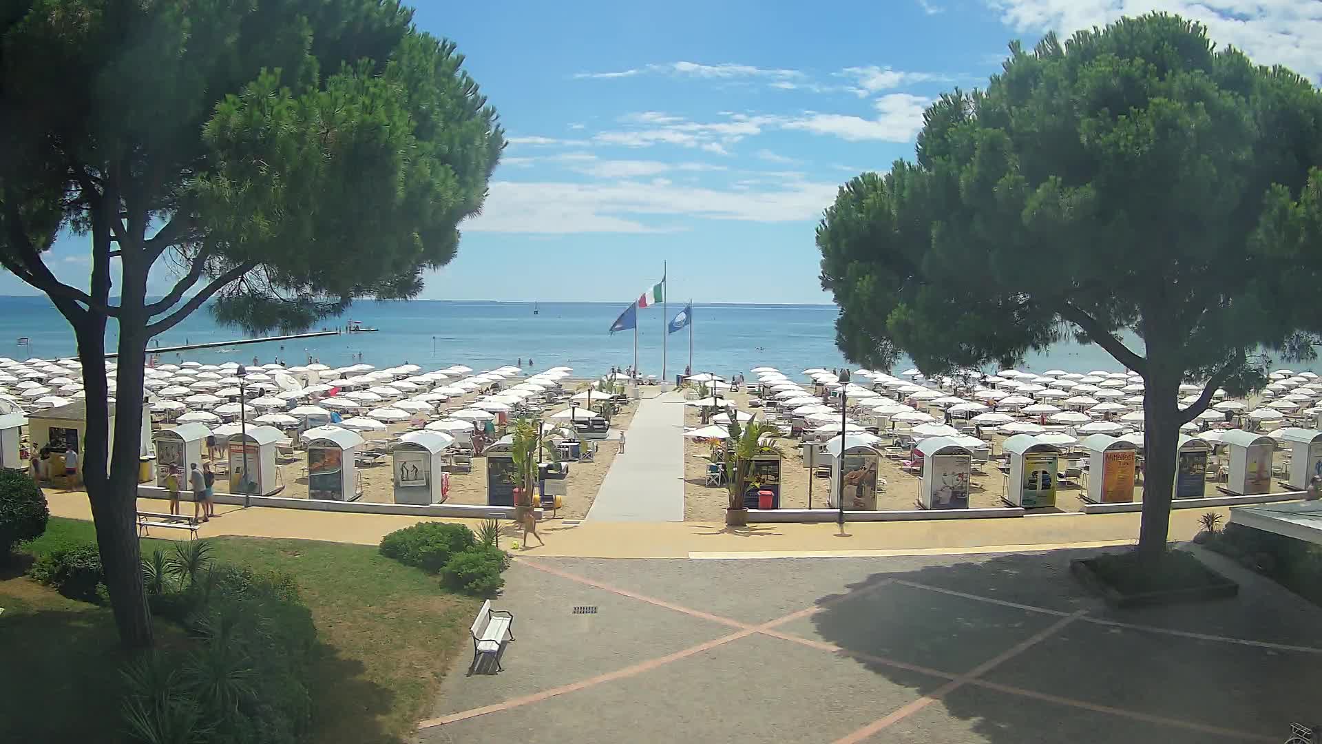 Entrée Plage Grado | Vue en Direct sur le Littoral
