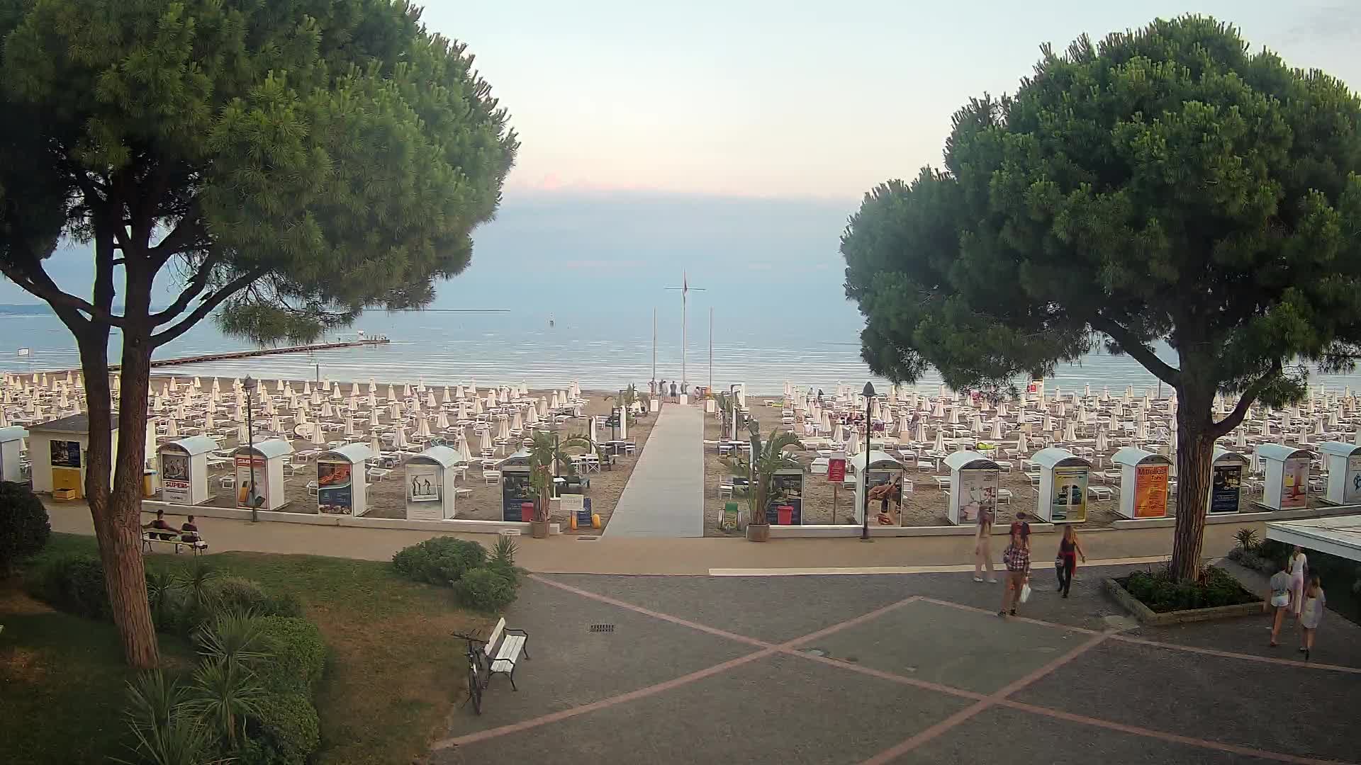 Entrée Plage Grado | Vue en Direct sur le Littoral