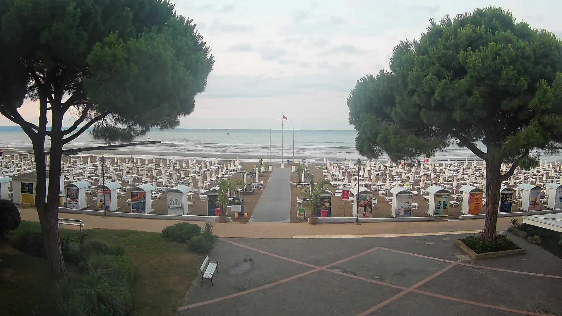 Entrée Plage Grado | Vue en Direct sur le Littoral