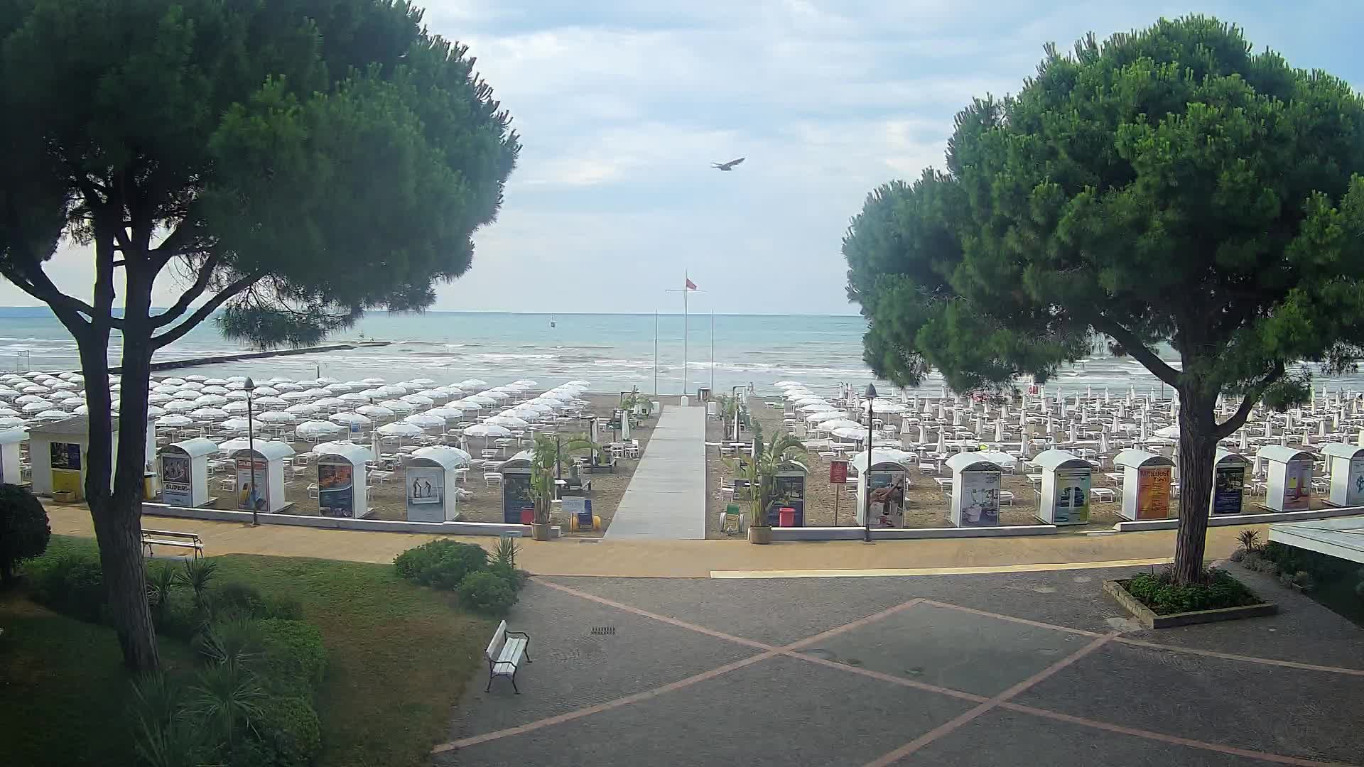 Entrée Plage Grado | Vue en Direct sur le Littoral