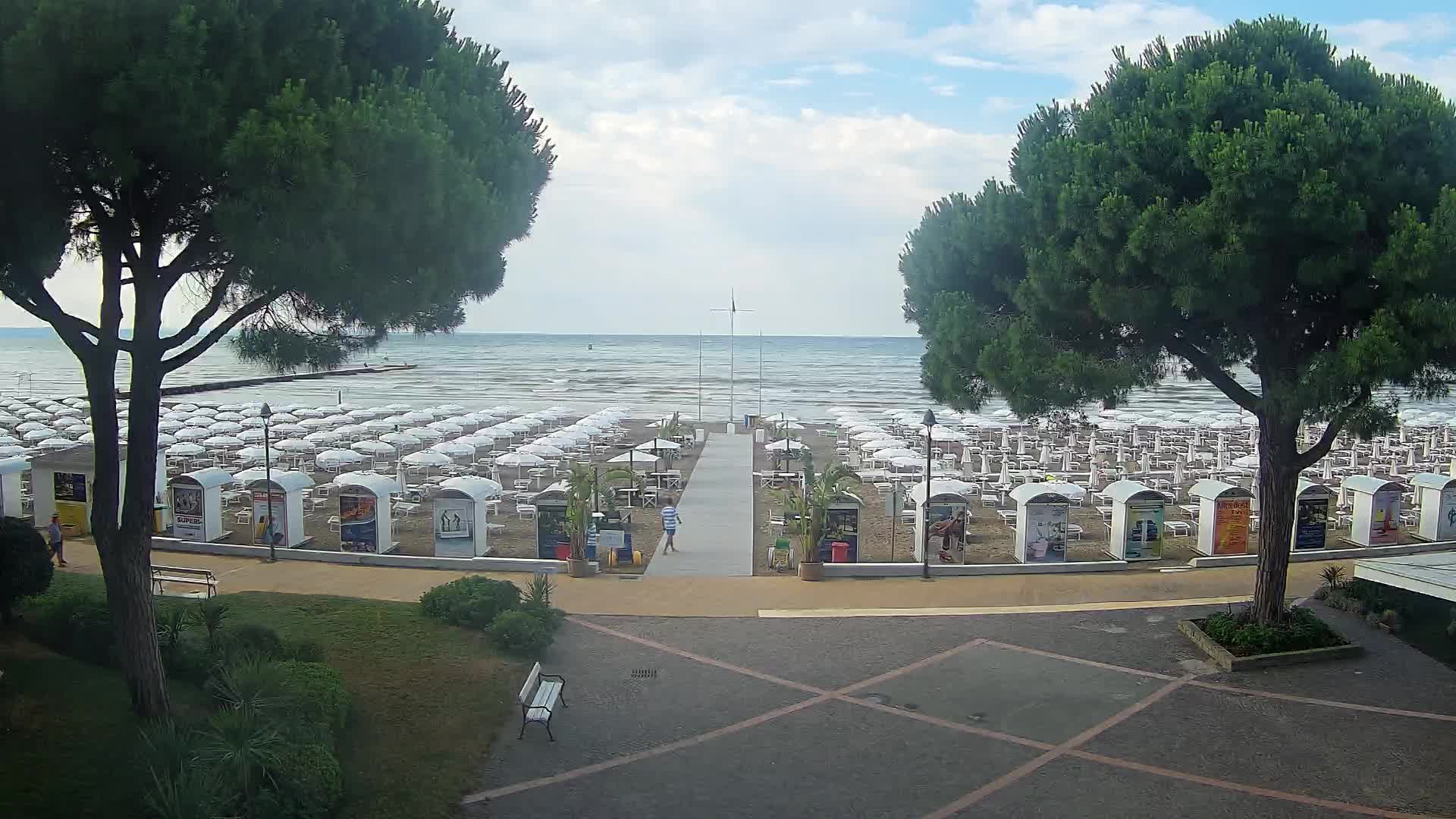 Entrée Plage Grado | Vue en Direct sur le Littoral