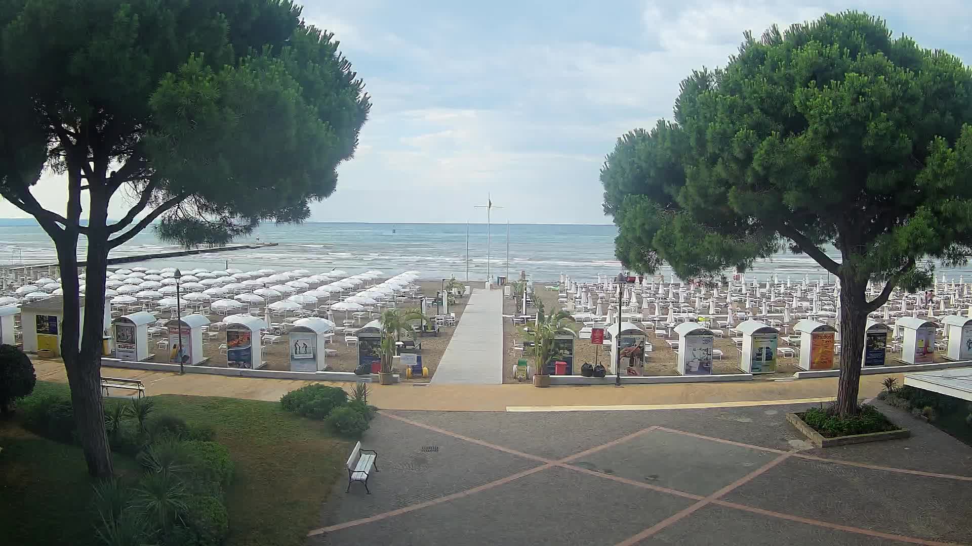 Grado Strand Eingang | Live-Ansicht der Küste