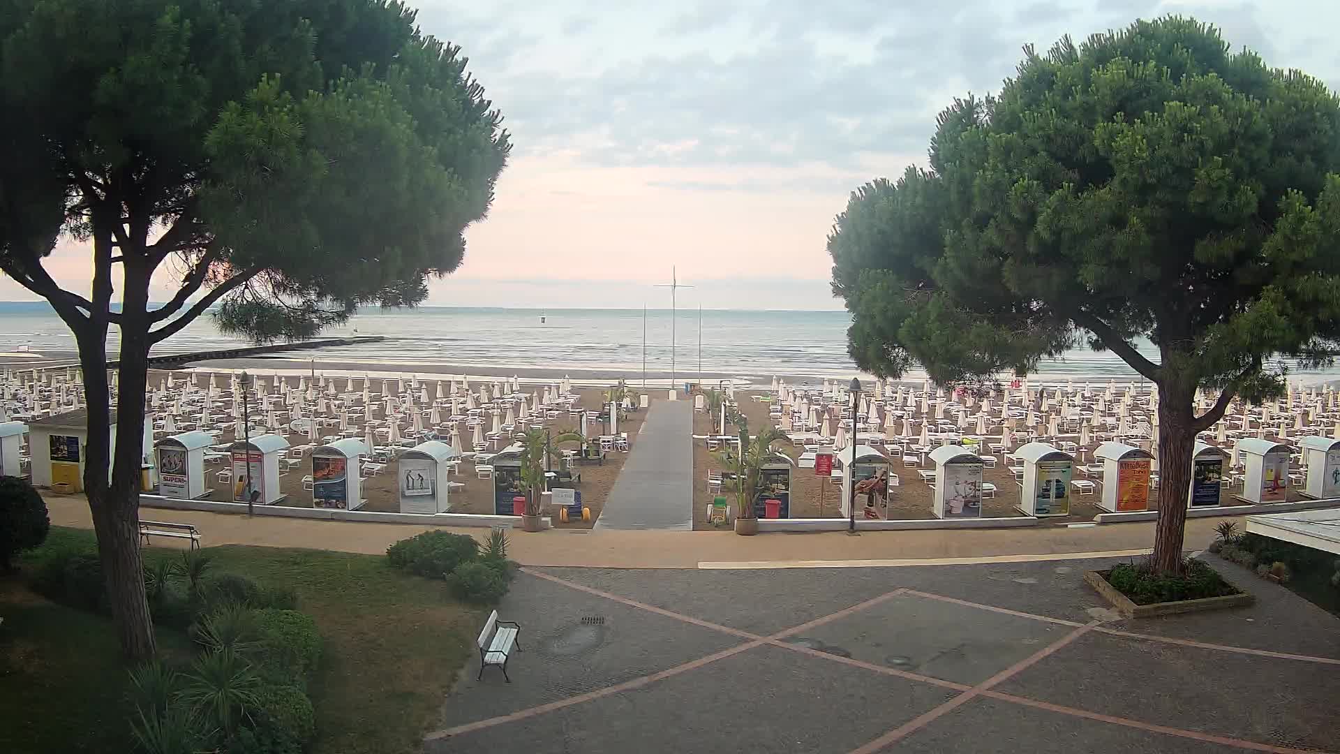 Entrée Plage Grado | Vue en Direct sur le Littoral