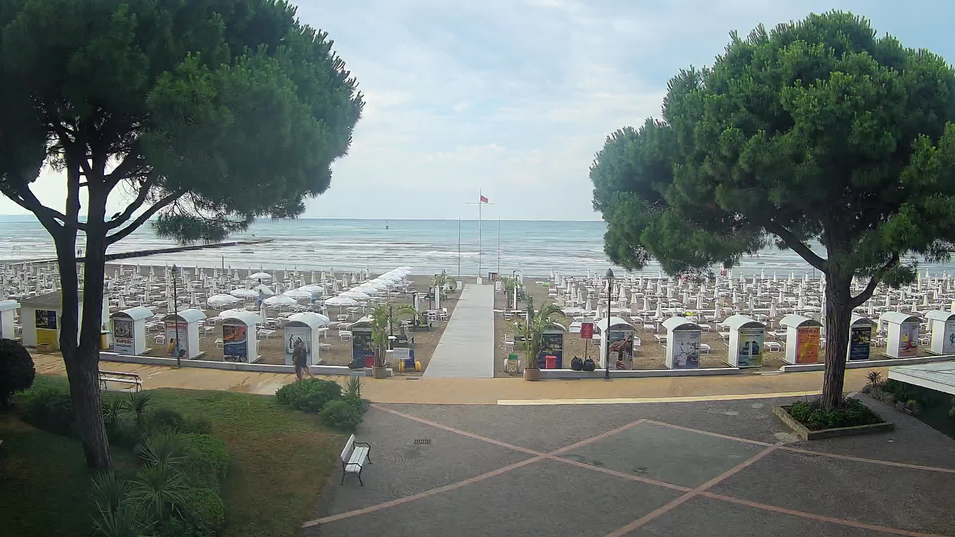 Entrée Plage Grado | Vue en Direct sur le Littoral