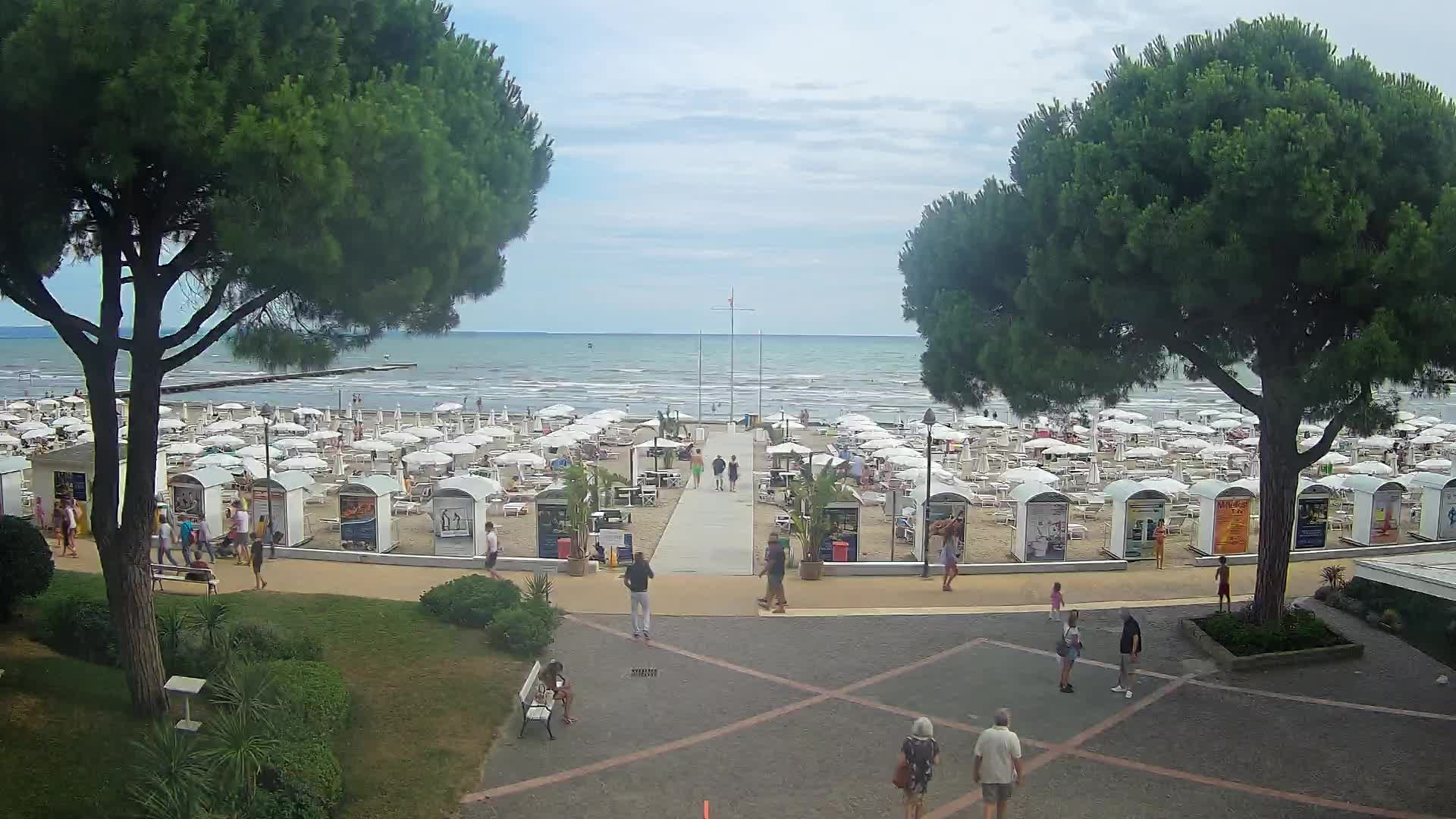 Grado Strand Eingang | Live-Ansicht der Küste