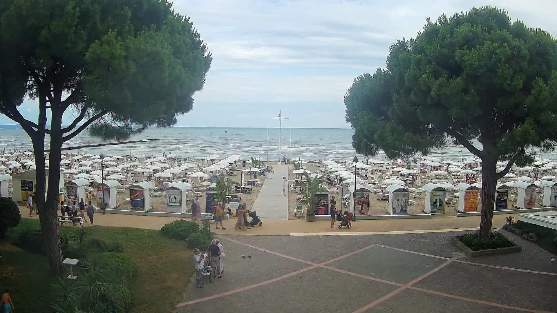 Entrée Plage Grado | Vue en Direct sur le Littoral