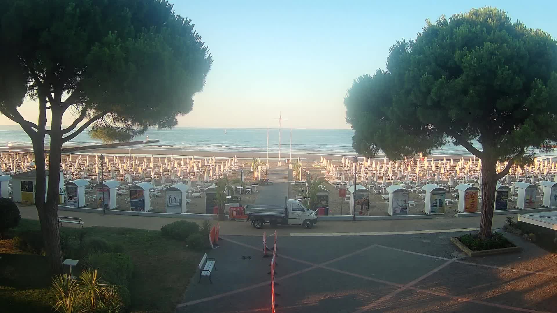 Entrée Plage Grado | Vue en Direct sur le Littoral