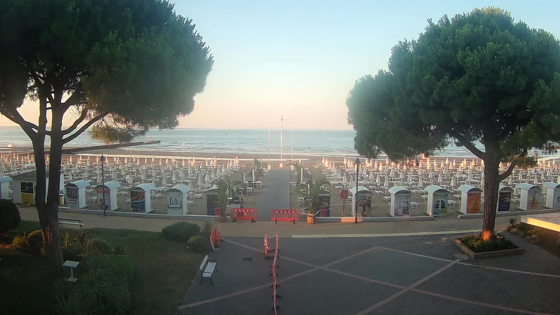 Entrée Plage Grado | Vue en Direct sur le Littoral