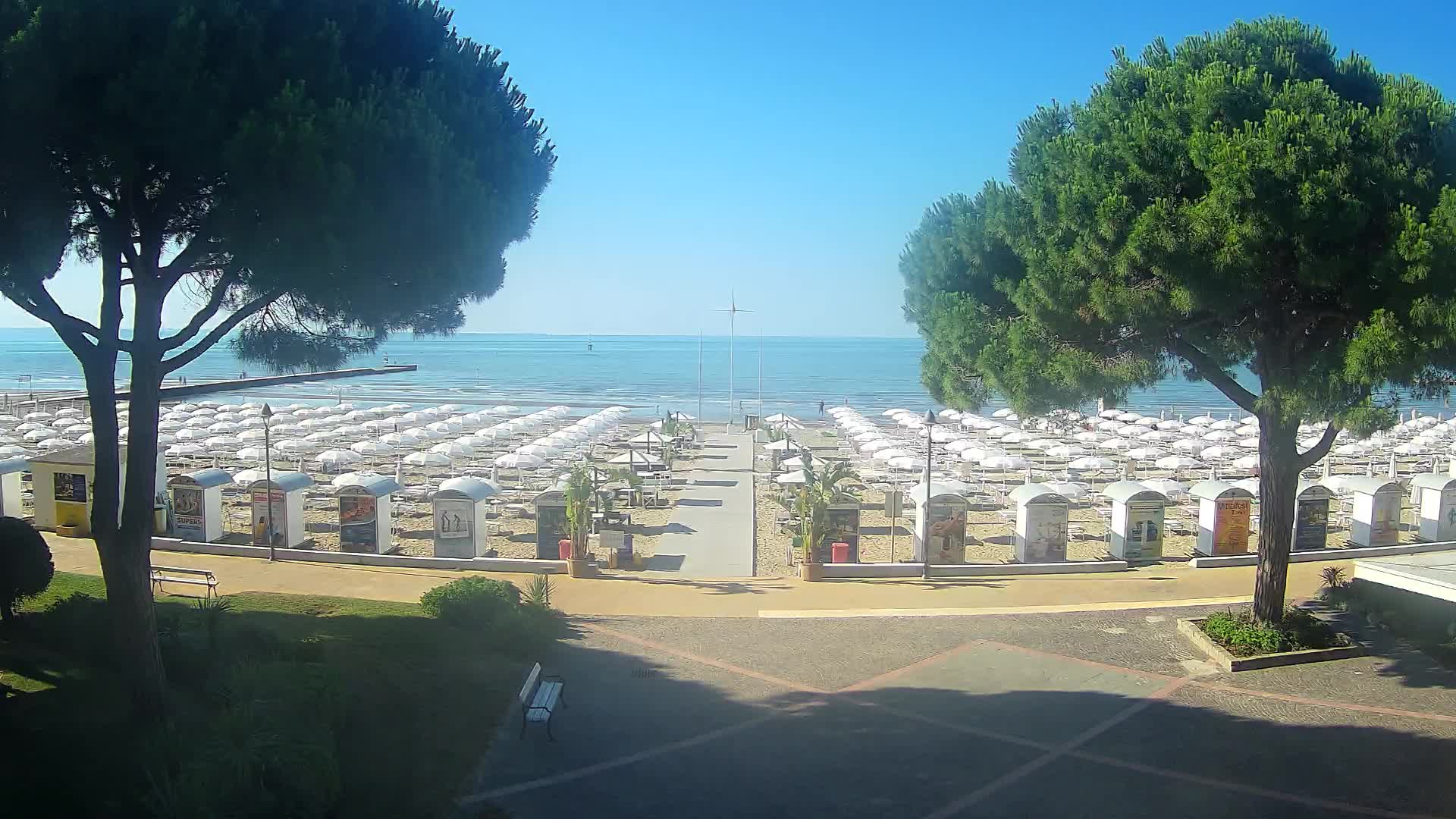 Entrée Plage Grado | Vue en Direct sur le Littoral