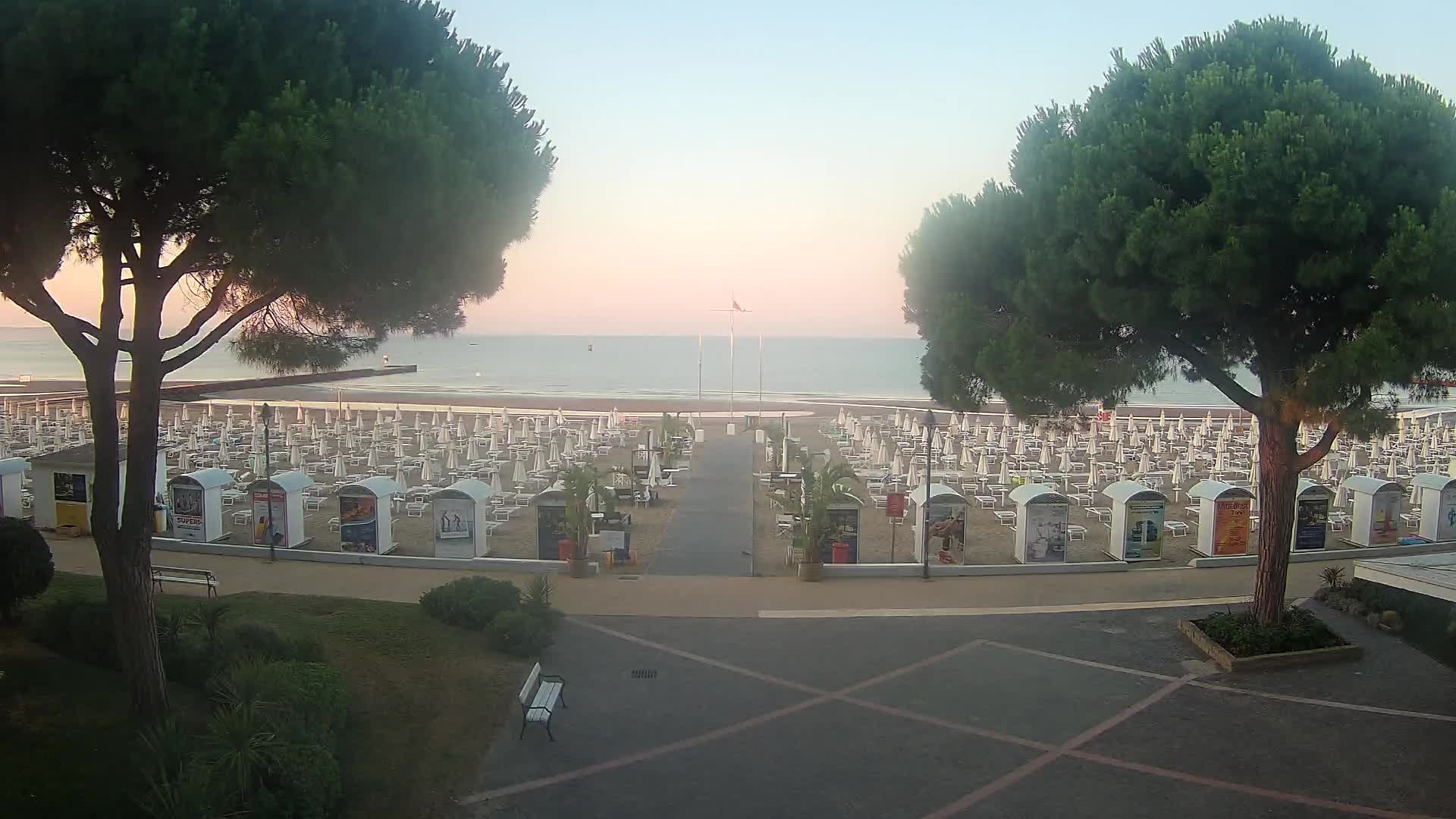 Entrée Plage Grado | Vue en Direct sur le Littoral