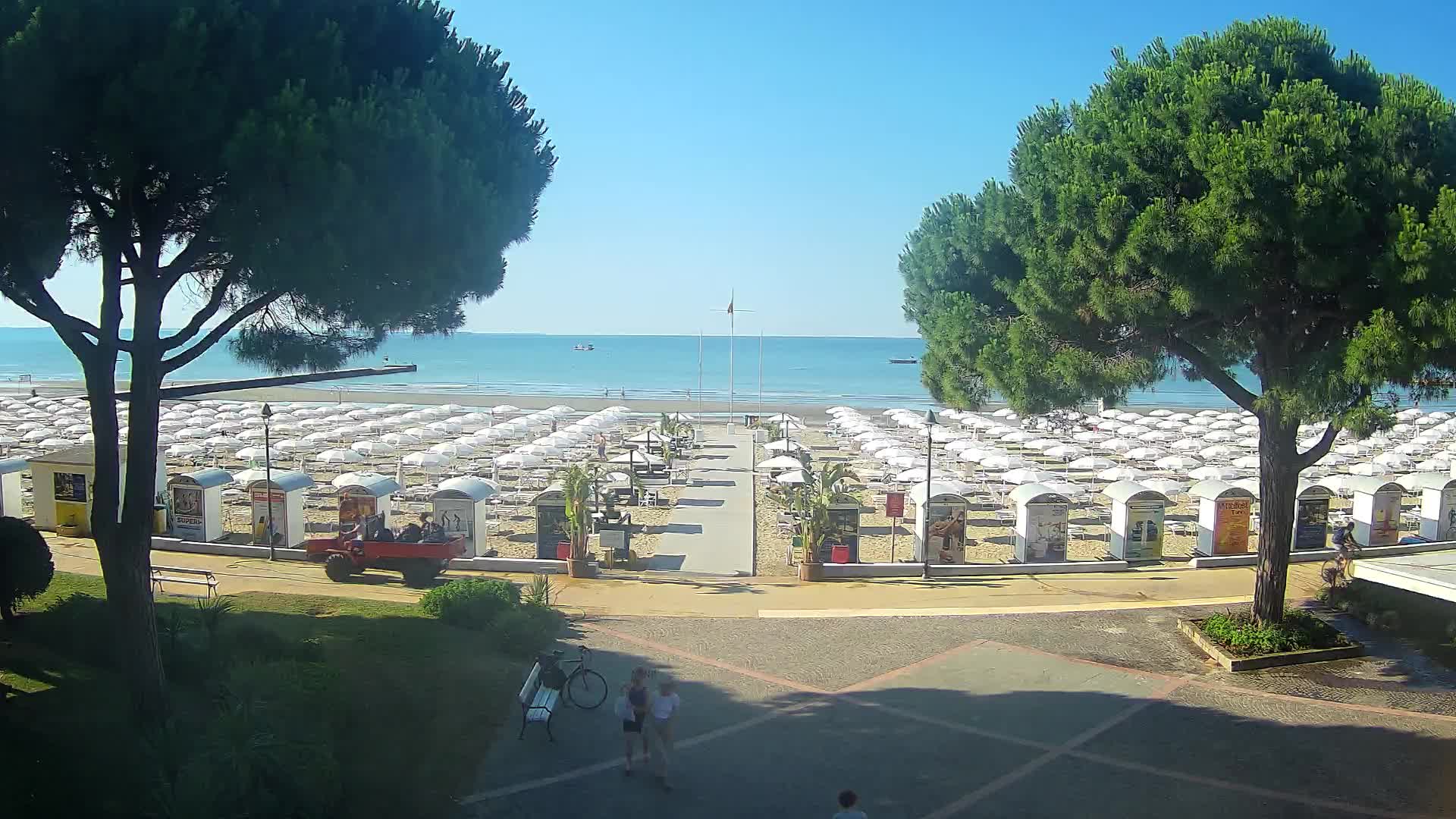 Grado Strand Eingang | Live-Ansicht der Küste