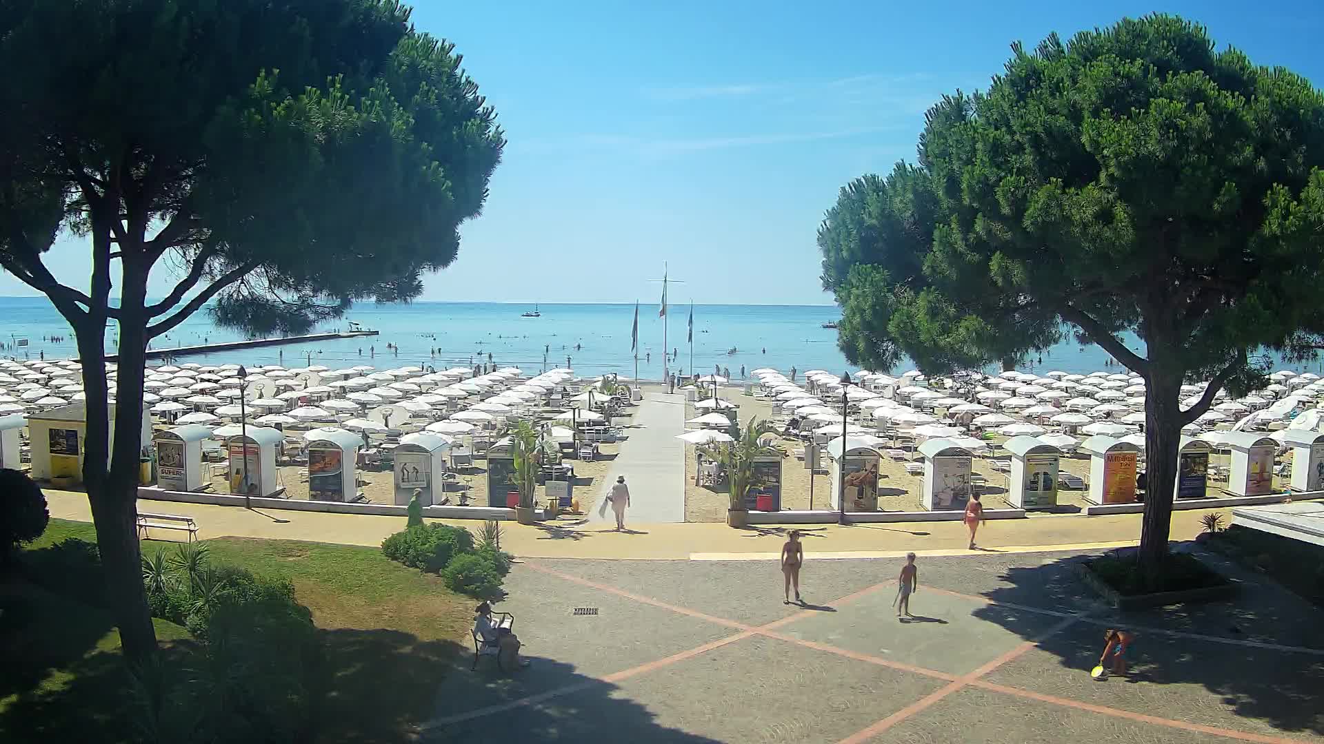 Grado Strand Eingang | Live-Ansicht der Küste