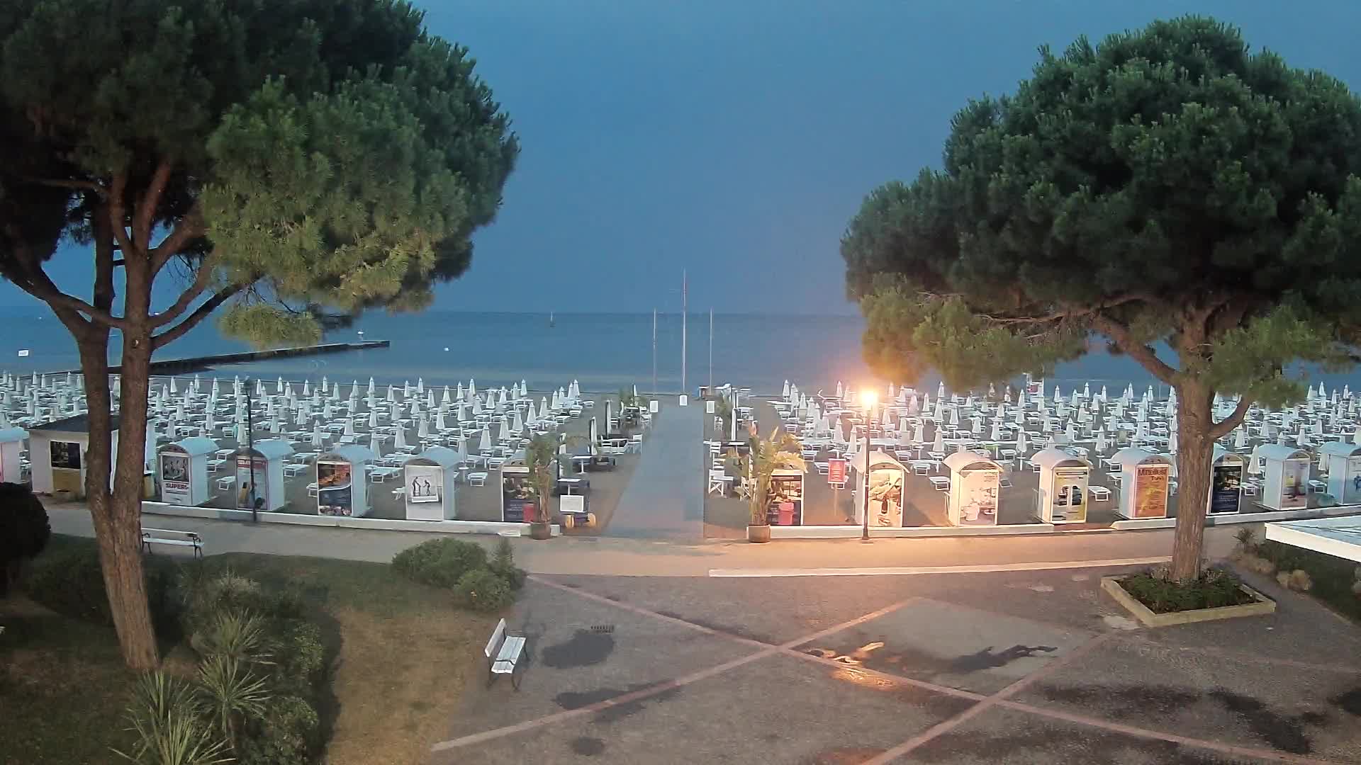 Entrée Plage Grado | Vue en Direct sur le Littoral