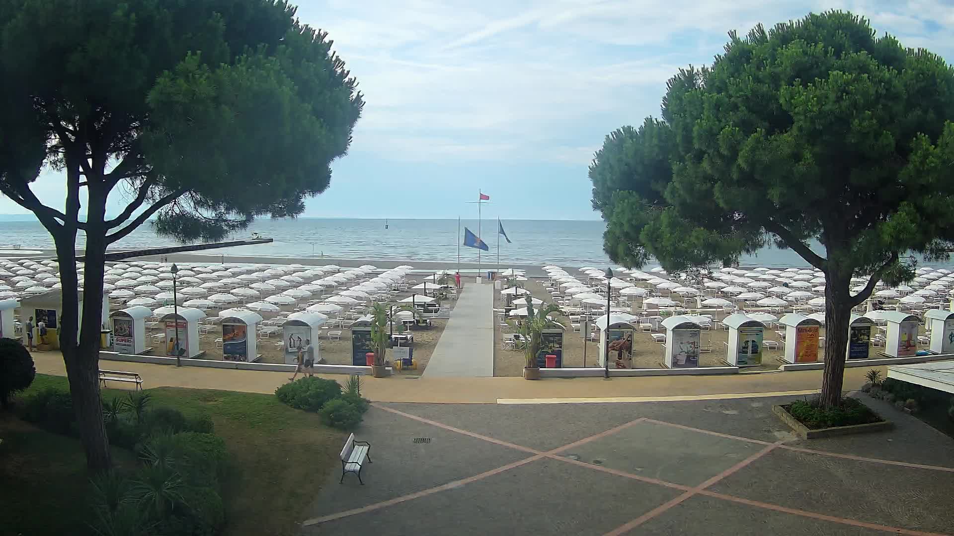 Entrée Plage Grado | Vue en Direct sur le Littoral