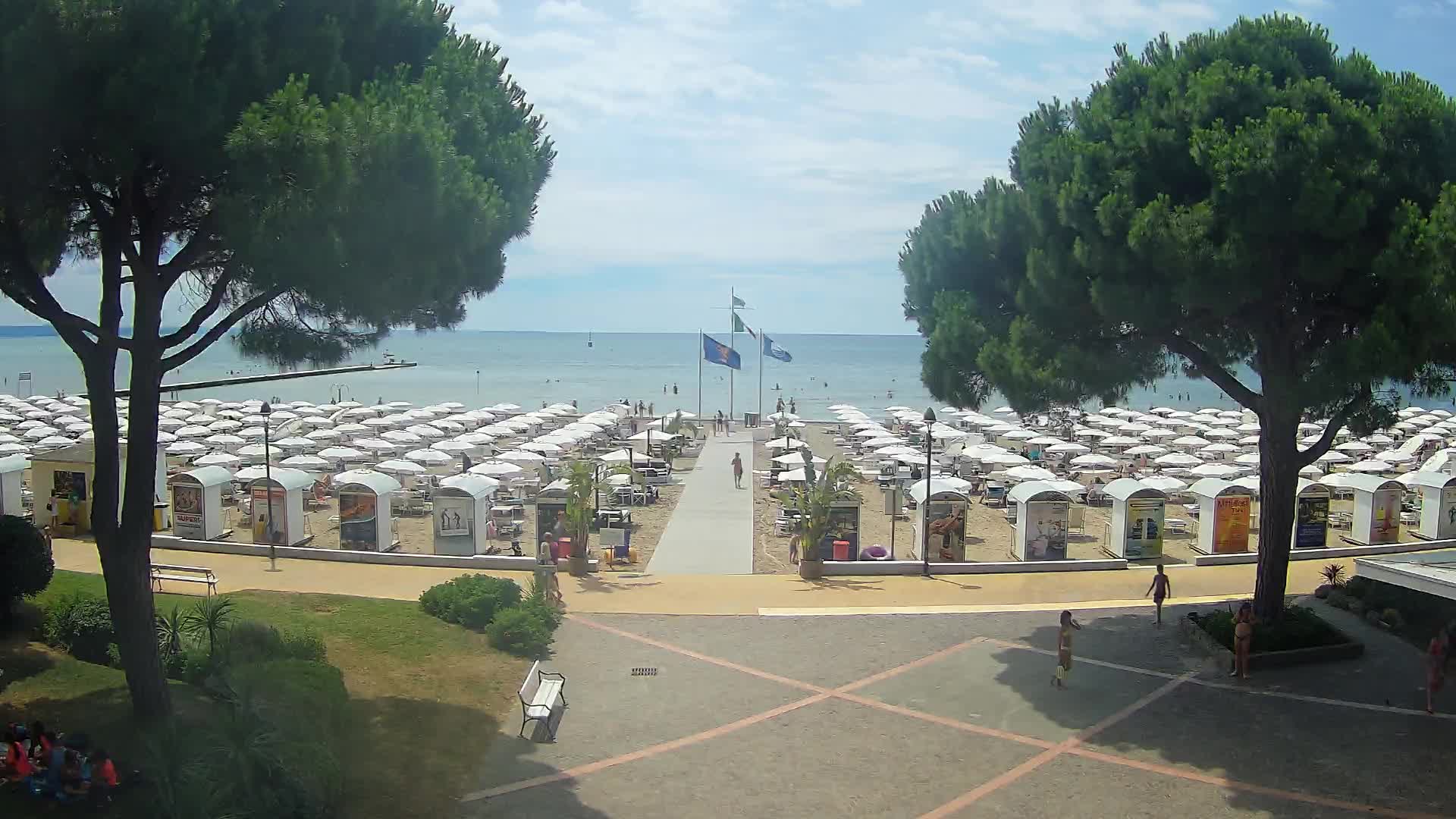 Entrée Plage Grado | Vue en Direct sur le Littoral