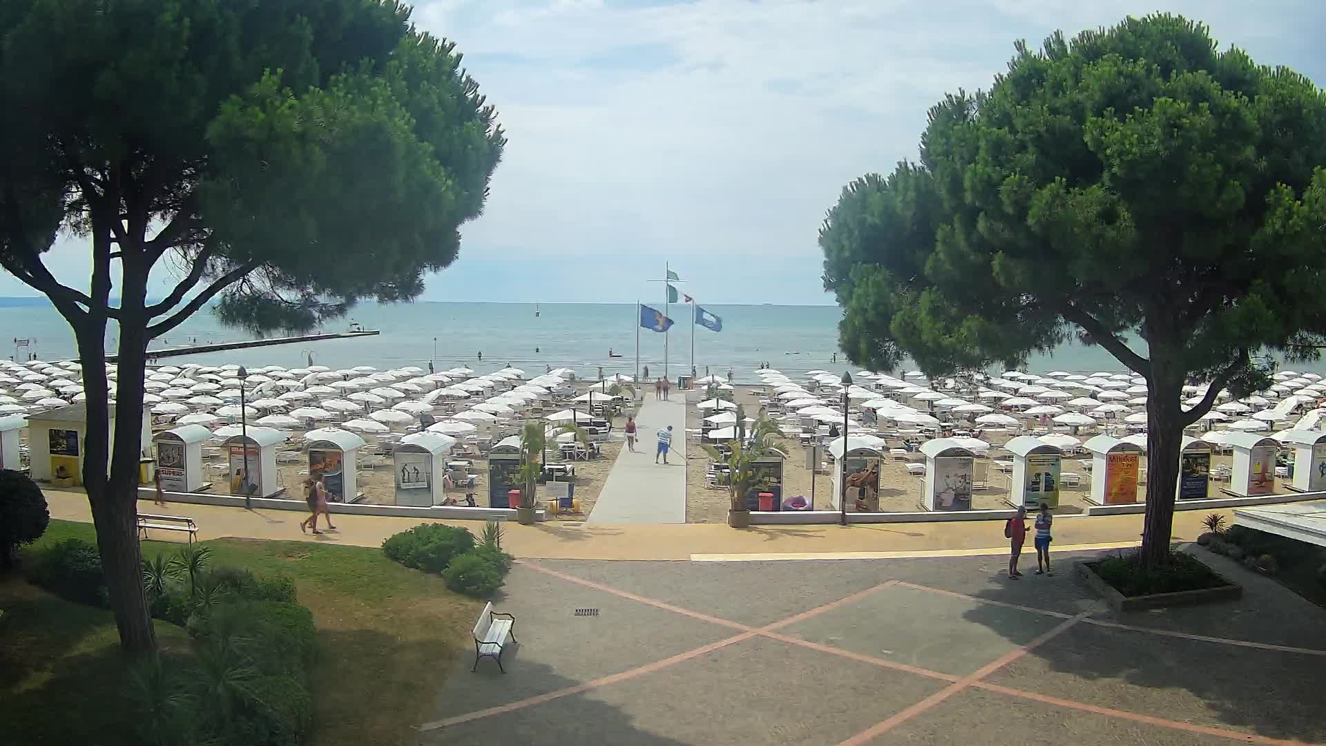 Grado Strand Eingang | Live-Ansicht der Küste