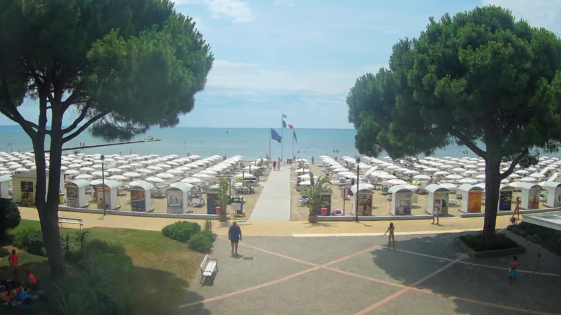 Entrée Plage Grado | Vue en Direct sur le Littoral