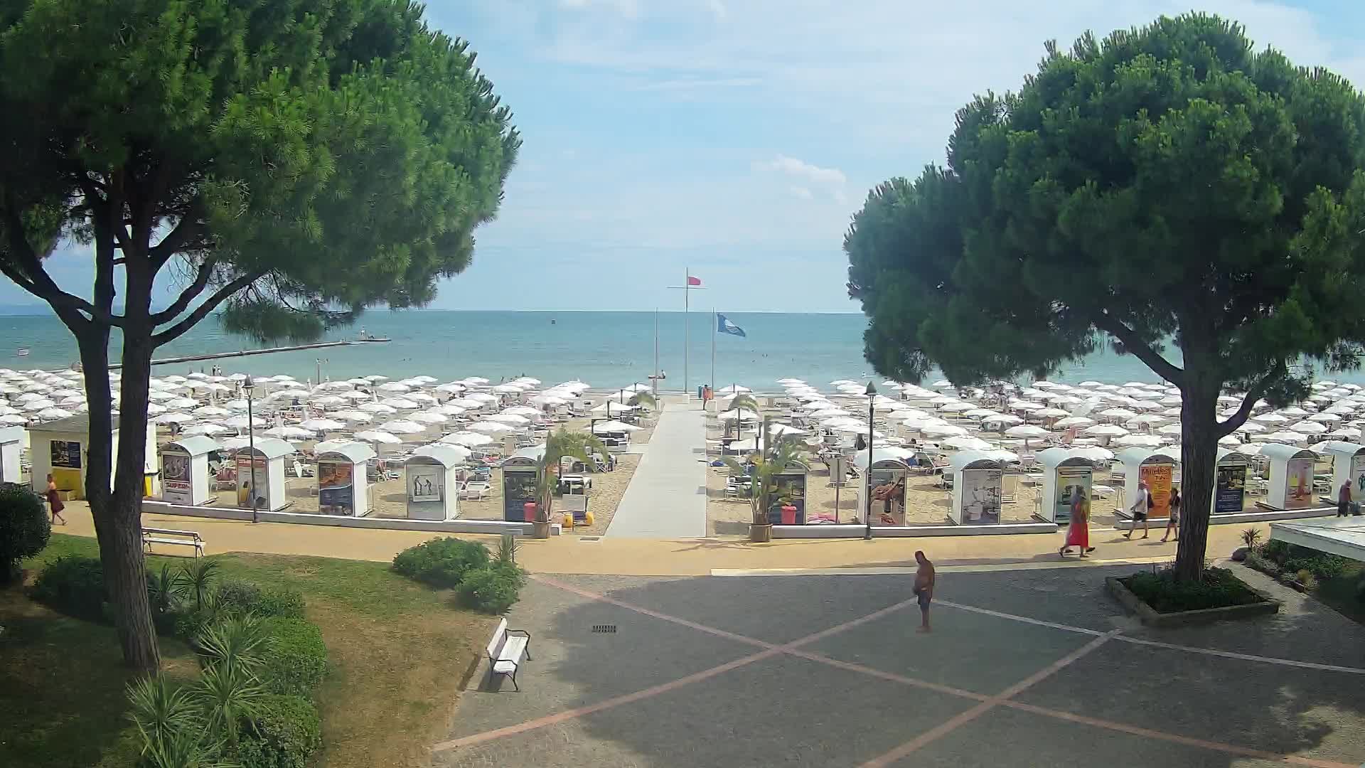 Entrée Plage Grado | Vue en Direct sur le Littoral