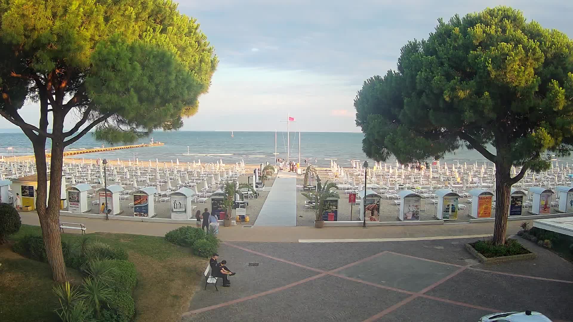 Grado Strand Eingang | Live-Ansicht der Küste