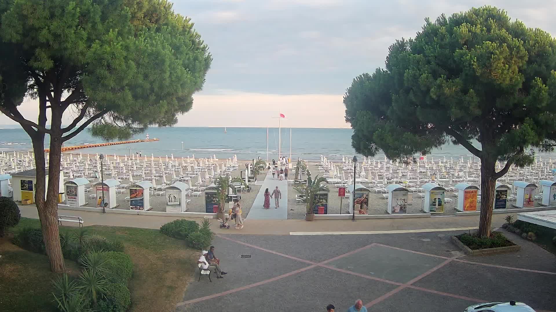 Entrée Plage Grado | Vue en Direct sur le Littoral