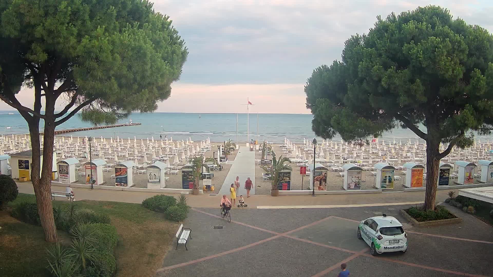 Entrée Plage Grado | Vue en Direct sur le Littoral
