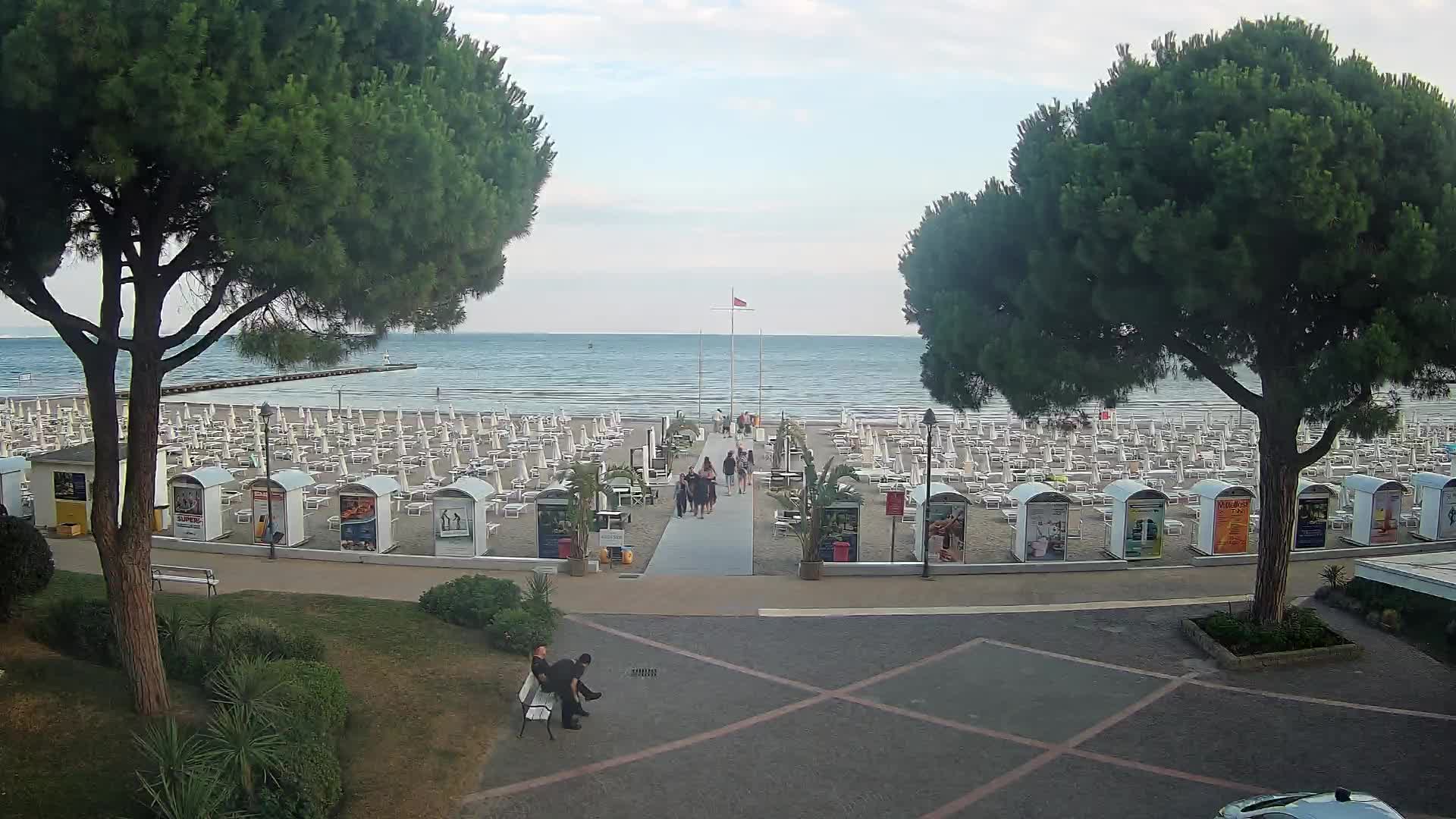 Entrée Plage Grado | Vue en Direct sur le Littoral