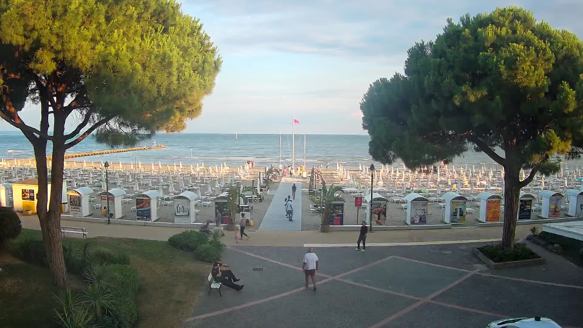 Entrée Plage Grado | Vue en Direct sur le Littoral