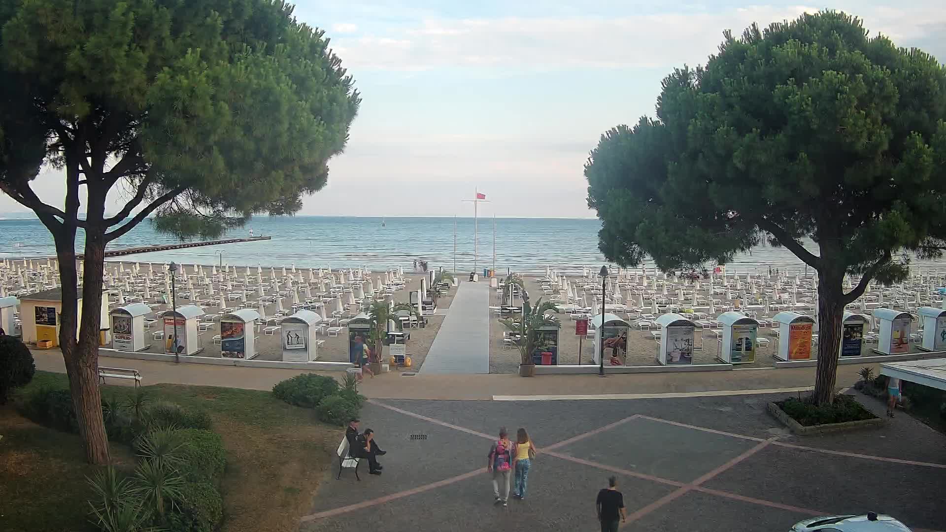 Entrée Plage Grado | Vue en Direct sur le Littoral