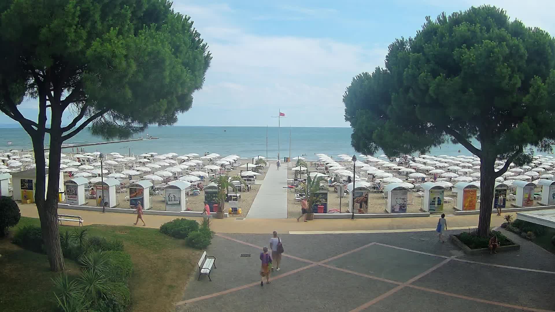 Entrée Plage Grado | Vue en Direct sur le Littoral