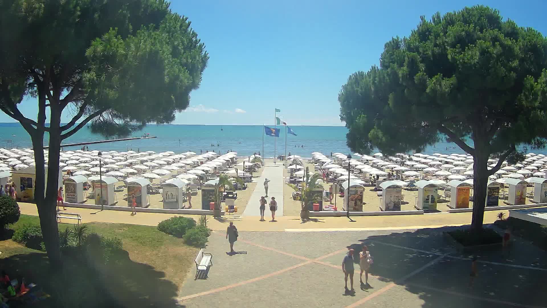 Entrée Plage Grado | Vue en Direct sur le Littoral