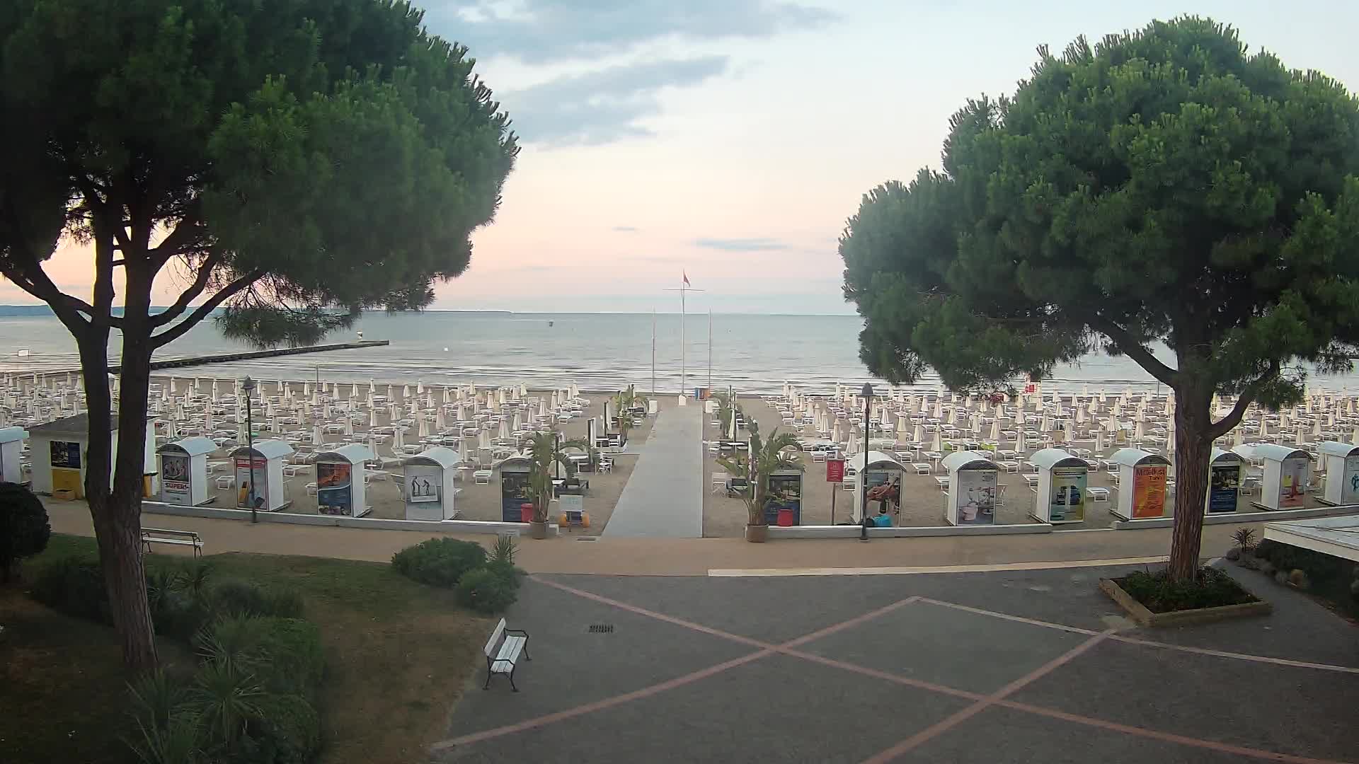 Grado Strand Eingang | Live-Ansicht der Küste