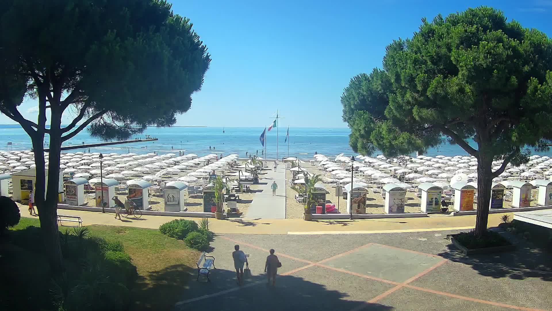 Grado Strand Eingang | Live-Ansicht der Küste