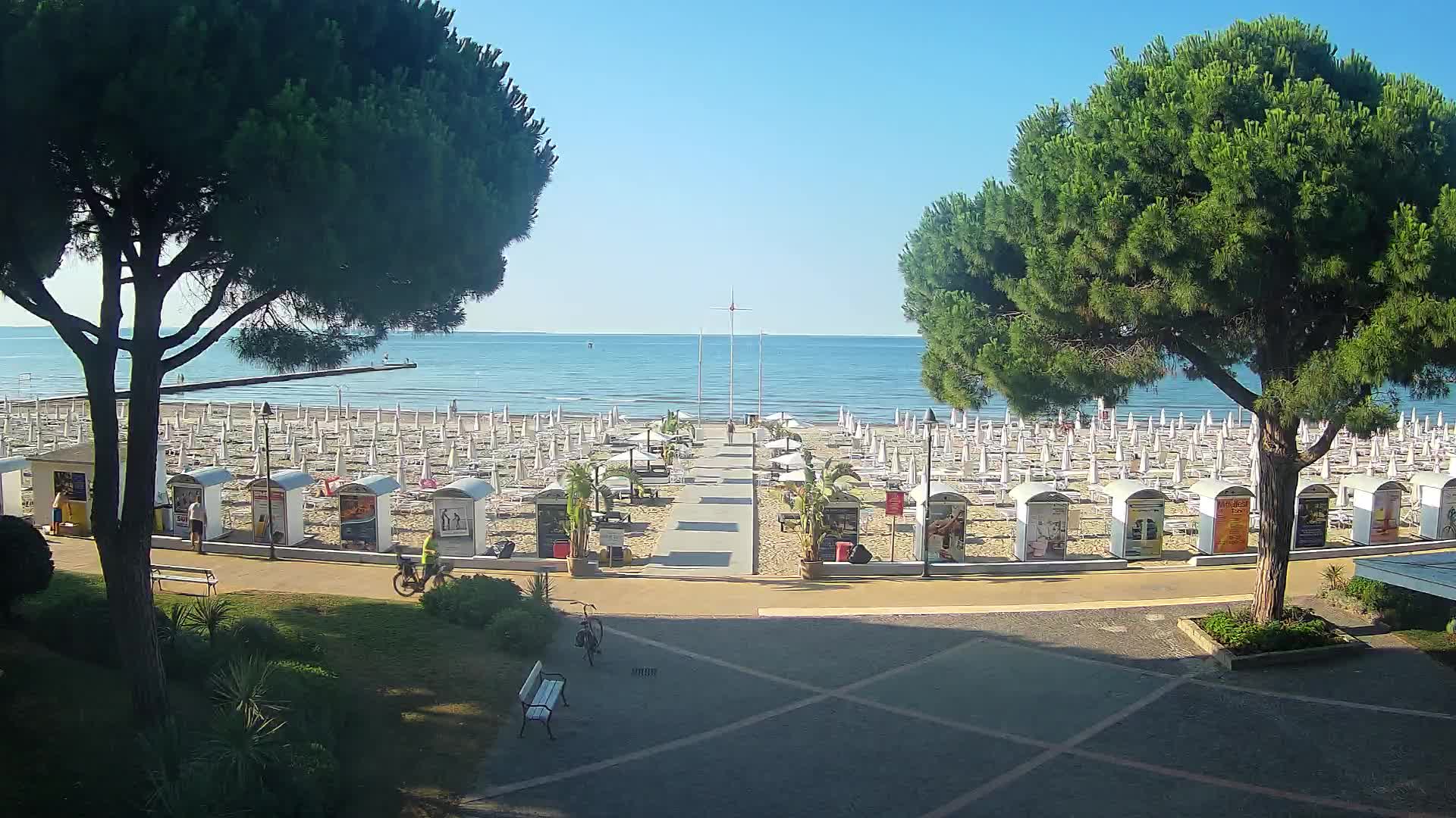 Grado Strand Eingang | Live-Ansicht der Küste