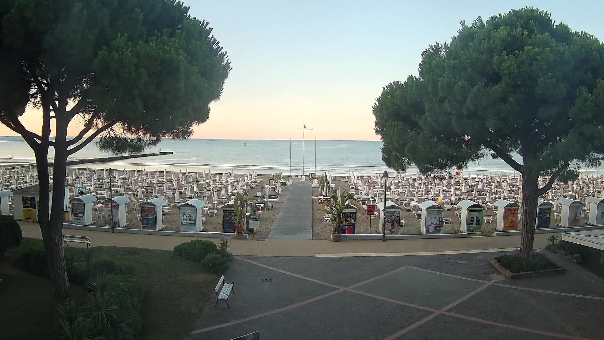 Entrée Plage Grado | Vue en Direct sur le Littoral